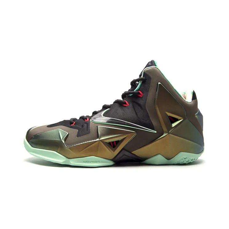 Nike LeBron 11 ‘King’s Pride’ Parachute Gold/Arctic Green-Dark Loden-Black (616175-700)
