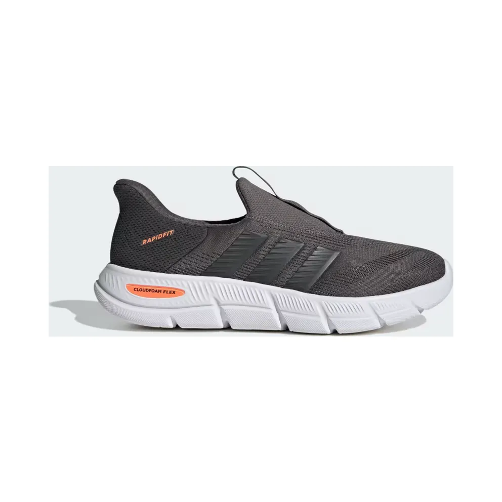 adidas Cloudfoam Flex Lounge Rapidfit “Charcoal / Carbon / Off White” (KK3488)