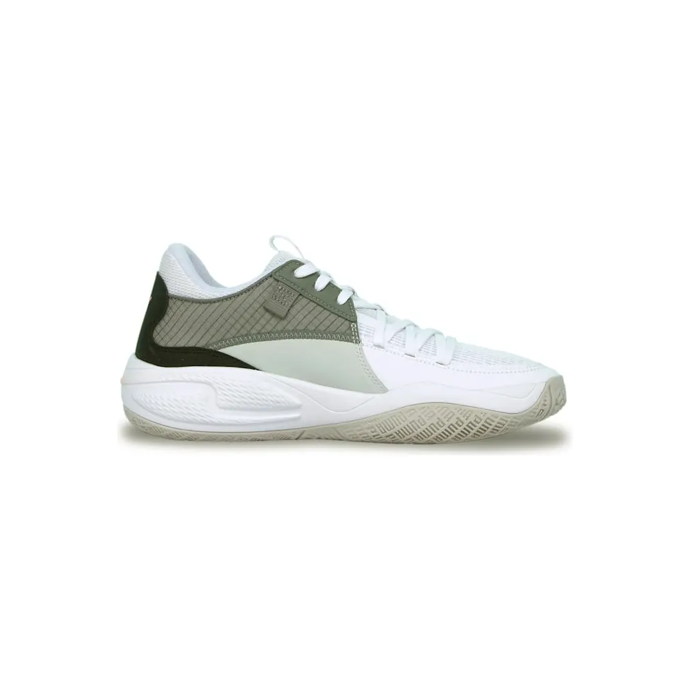 Puma Court Rider Basketballschuhe Weiß/Rot (195064-04)