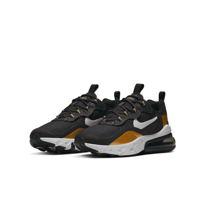 Nike Air Max 270 React Metallic Gold (GS) Anthracite/Black/Metallic Gold (BQ0103-005)