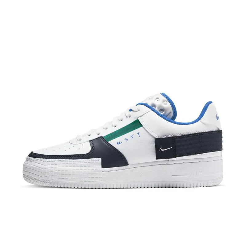 Nike Air Force 1 Type White Obsidian White/Obsidian-Photo Blue-White (CQ2344-100)
