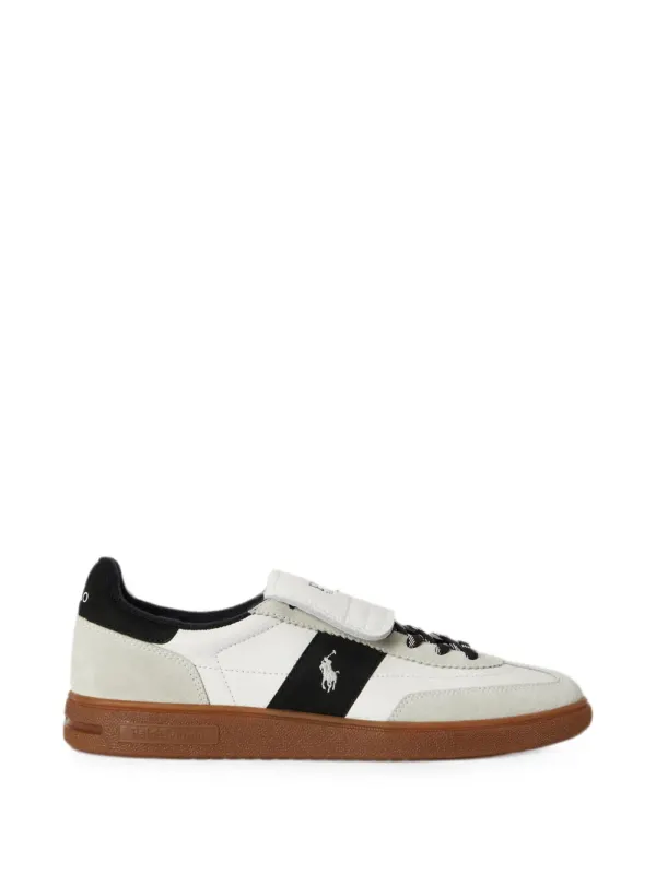 Polo Ralph Lauren logo-embroidered leather sneakers – White (809P15675002)