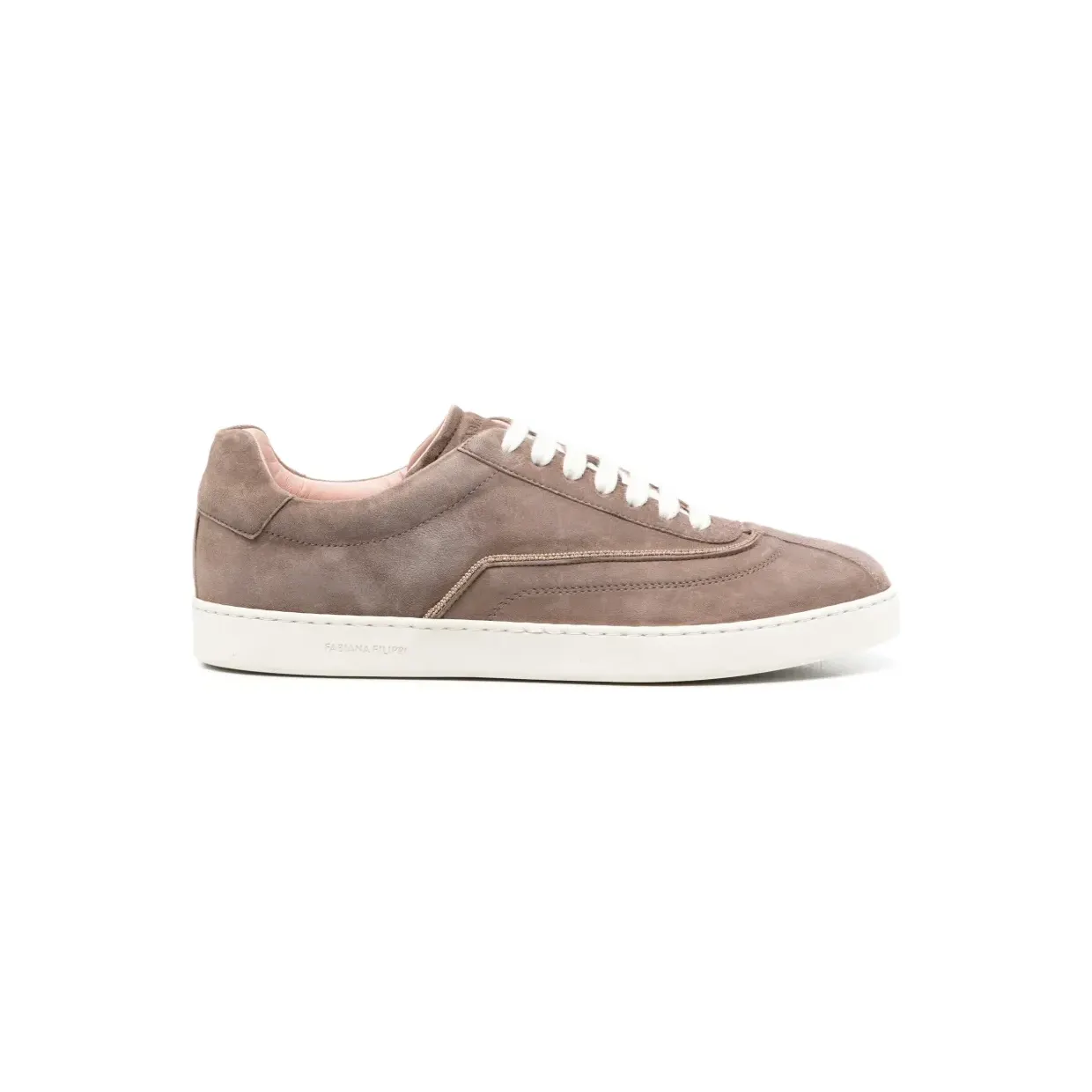 Fabiana Filippi Wildleder-Sneakers mit Monili-Kette Nude (ASD216A849M5080000)