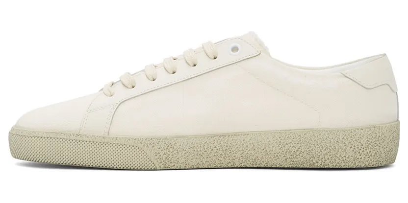 Saint Laurent Off-White Worn-Look Court Classic SL/06 Sneakers (611106GUP10) (3)