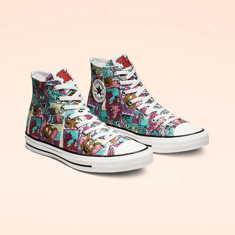Converse Chuck Taylor All-Star Hi Tom and Jerry Multi White/Multi-Black (165735C)
