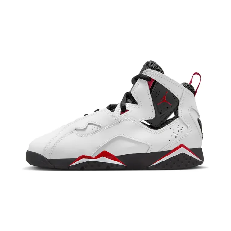 Jordan True Flight PS White-Black-Varsity “White / Varsity Red / Black” (343796-100)