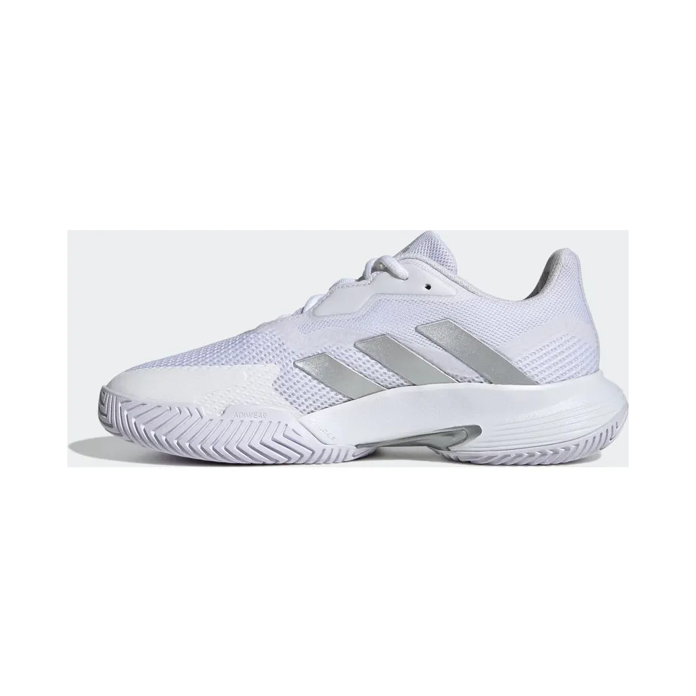 Adidas Courtjam Control Tennis Shoes Cloud White / Silver Metallic / Cloud White (GY1334)