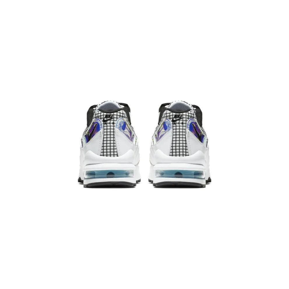 Nike Air Max 95 LV8 White Blue Glaze Black (GS) White/Blue Gaze-Lime Blast-Black (BQ7218-100)