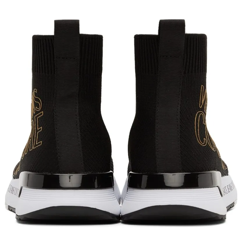 Versace Jeans Couture Black Dynamic Logo Sneakers (E71VA3SA1EZS016) (4)
