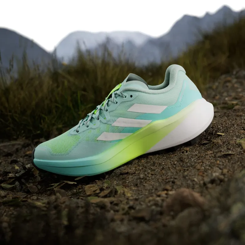 Adidas Terrex Agravic 3 Trail Running Semi Flash Aqua / Cloud White / Lucid Lemon (JR5250)