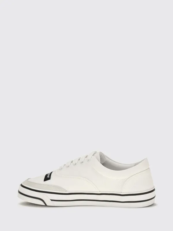 Dolce & Gabbana DG Sailing Low-Top in Leather and Cotton Canvas White (CK2399A04588S169)