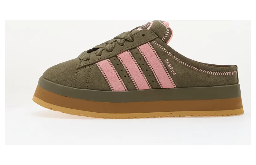 adidas Campus Olive Strata / Pink / Gum