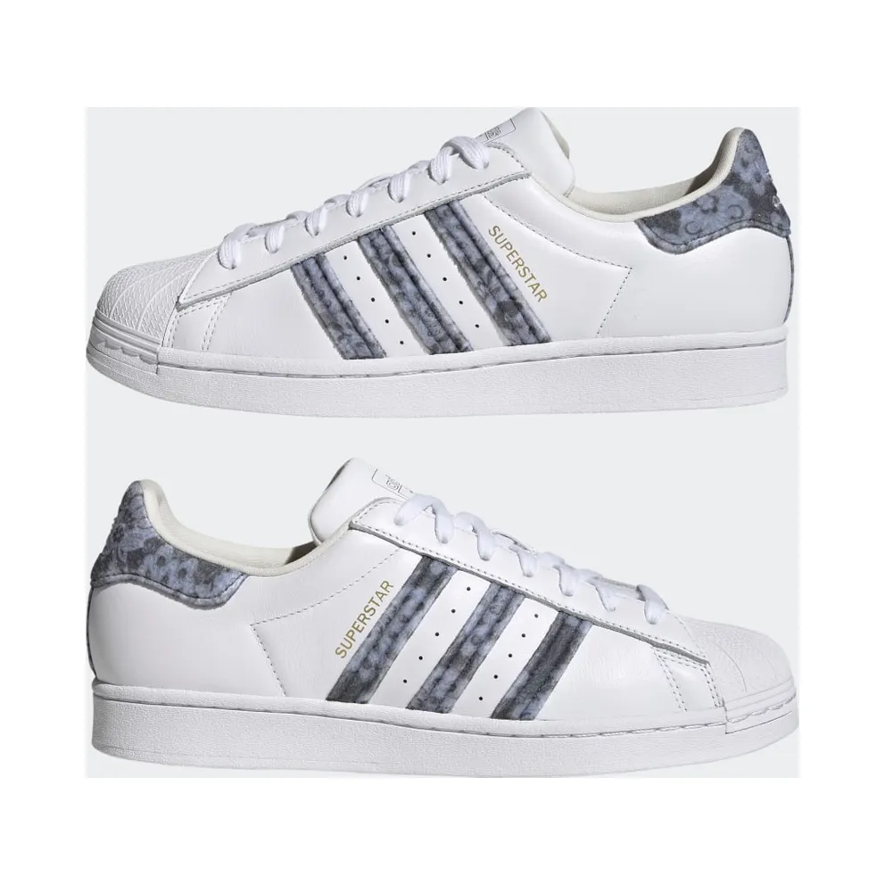 Adidas Superstar Cloud White / Wonder Steel / Gold Metallic (H03414)