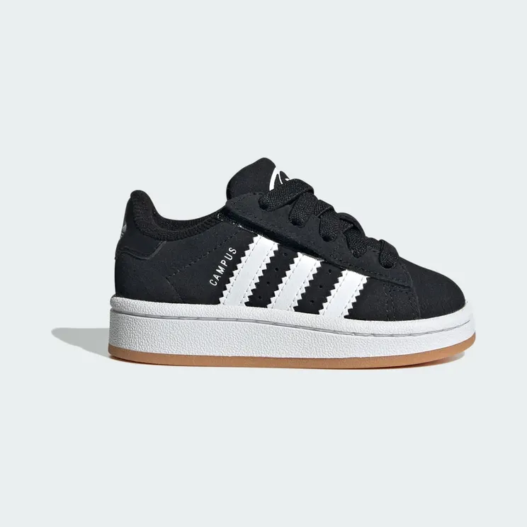 adidas Campus 00s Comfort Closure Elastic Lace Shoes Kids “Core Black / Cloud White / Gum” (JI4335)