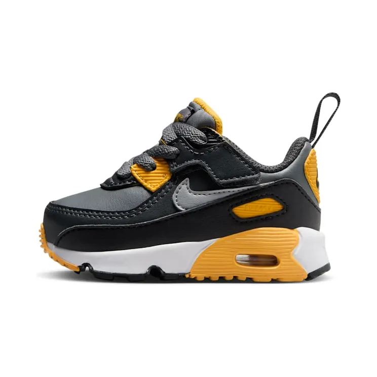 Nike Air Max 90 EasyOn TD Smoke Grey Yellow “Smoke Grey / Anthracite / White / Light Smoke Grey” (HF6359-004)