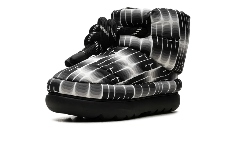 Ugg Classic Maxi Wave Length Short “Black White” (1134610-BWHT)