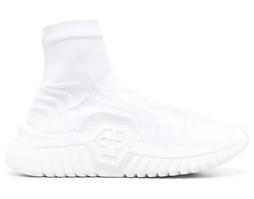Philipp Plein Runner Slip-On-Sneakers “White” (SACSUSC0407PTE003N)