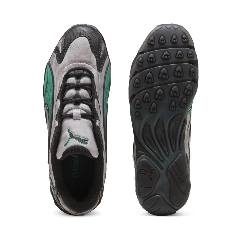 Puma Inhale Distressed “Vibrant Silver / Vibrant Green” (404532_01)
