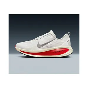 Nike Vomero 18 “Platinum Tint / Siren Red / Light Smoke Grey / Metallic Pewter” (HM6803-001)