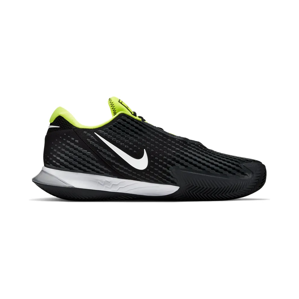 NikeCourt Air Zoom Vapor Cage 4 (gravel) “Black / Volt / Dark Smoke Grey / White” (CD0425-001)