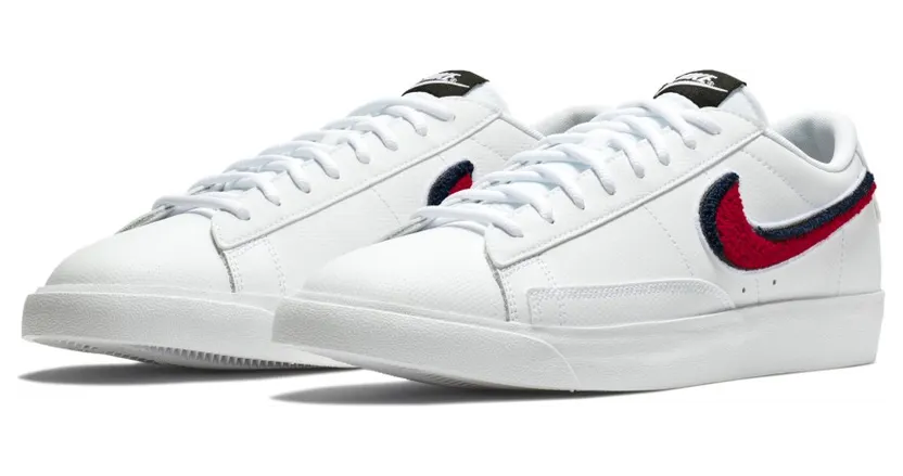 Nike Blazer Low 3D White Blue Red