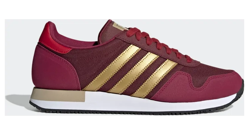 adidas USA 84 Schuh Burgundy / Matte Gold / Crystal White (GW0577)