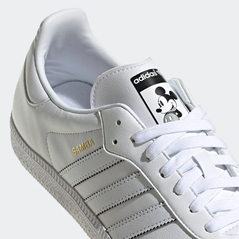 Adidas Samba Vegan x Disney Mickey Cloud White / Core Black / Gold Metallic (GY1889)