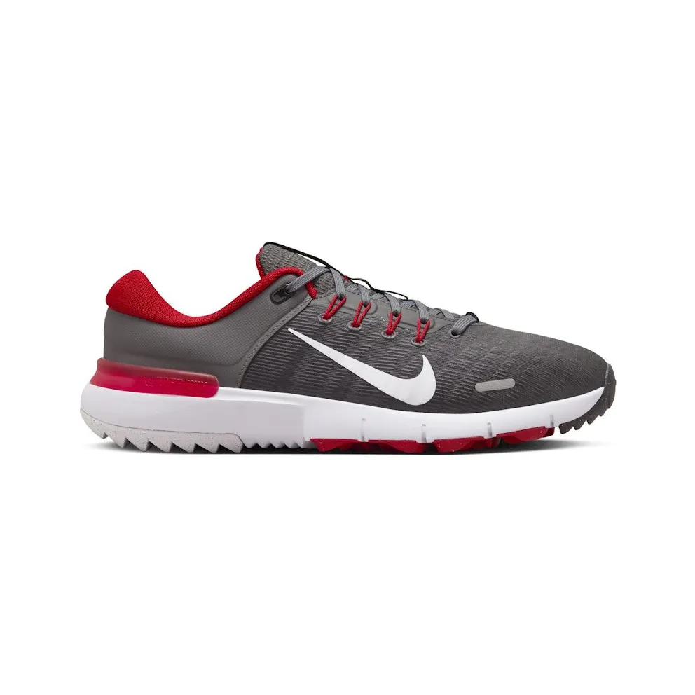 Nike Free Golf Next Nature Iron Grey University Red Smoke Grey White (FN0332-002)