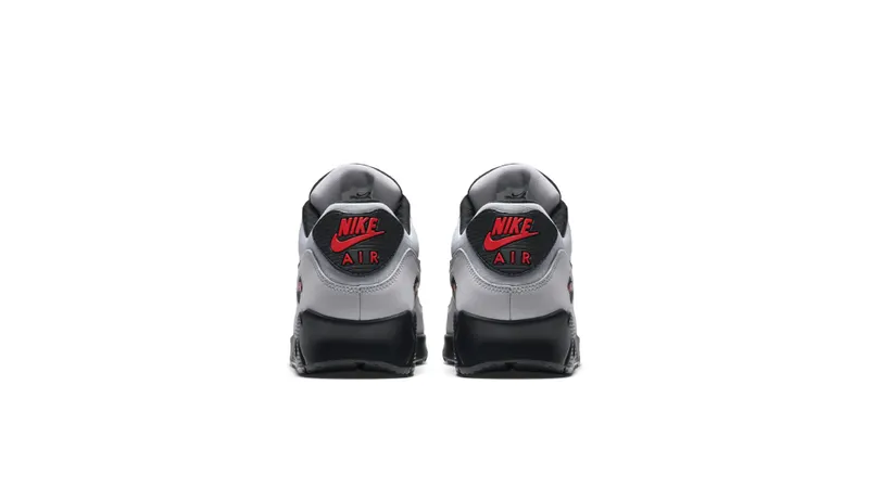 Nike Air Max 90 Wolf Grey Black Red Wolf Grey/Black-Black-University Red (537384-049)