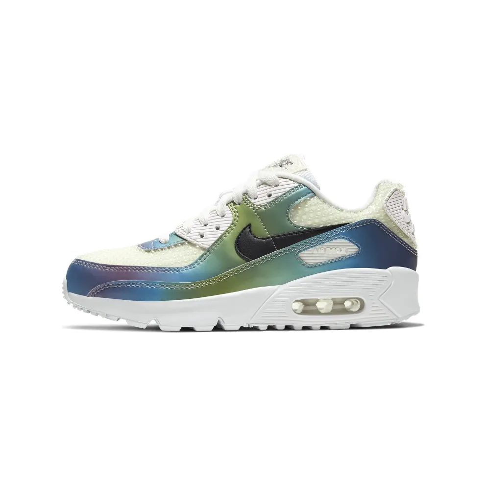Nike Air Max 90 Bubble Pack White (GS) Summit White/Black-Multi-Color-White (CT9631-100)