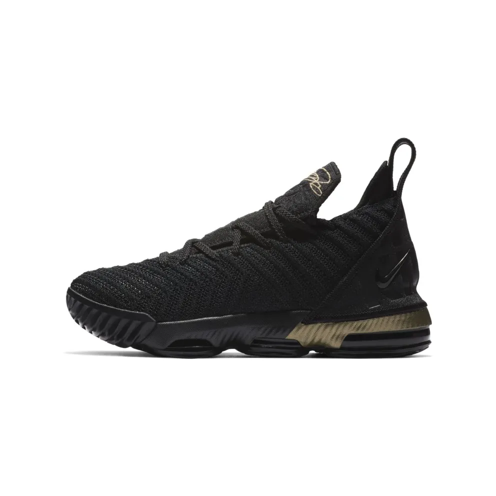 Nike LeBron 16 I’m King (GS) Black/Metallic Gold (AQ2465-007)