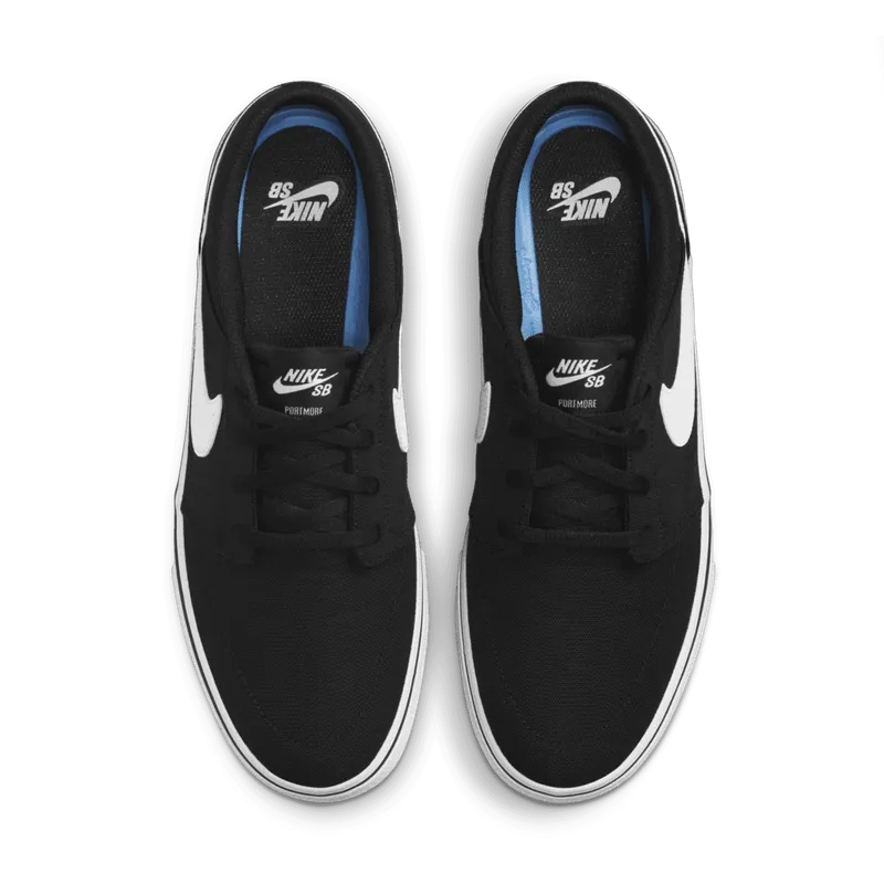 Nike SB Solarsoft Portmore 2 Black Black White White (880268-010)