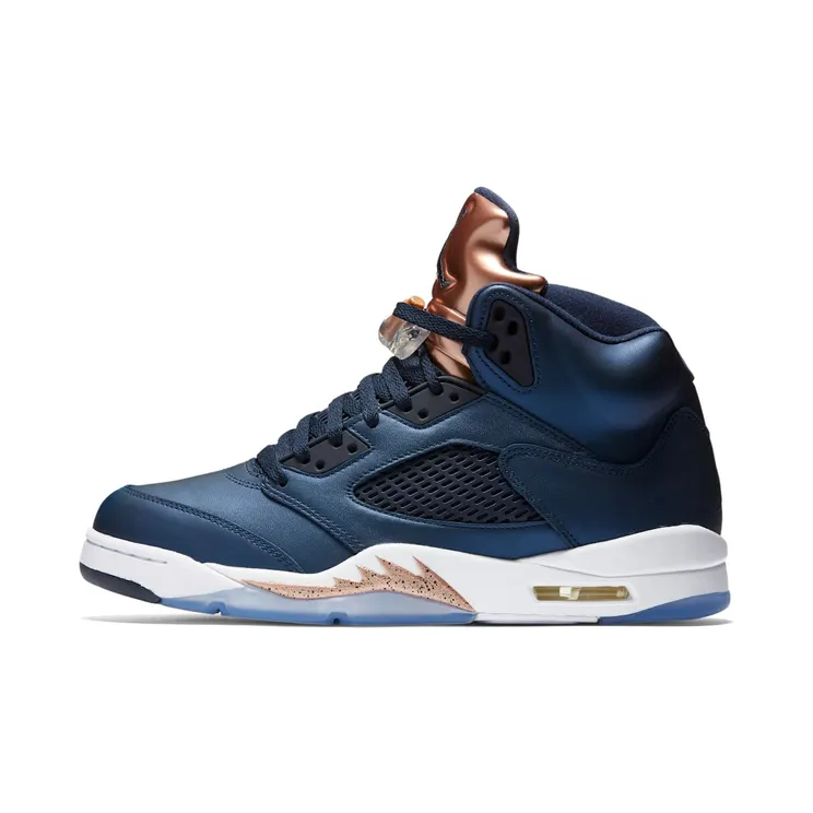Air Jordan 5 Retro “Obsidian / Metallic Red Bronze / Bright Grape / White” (136027-416)