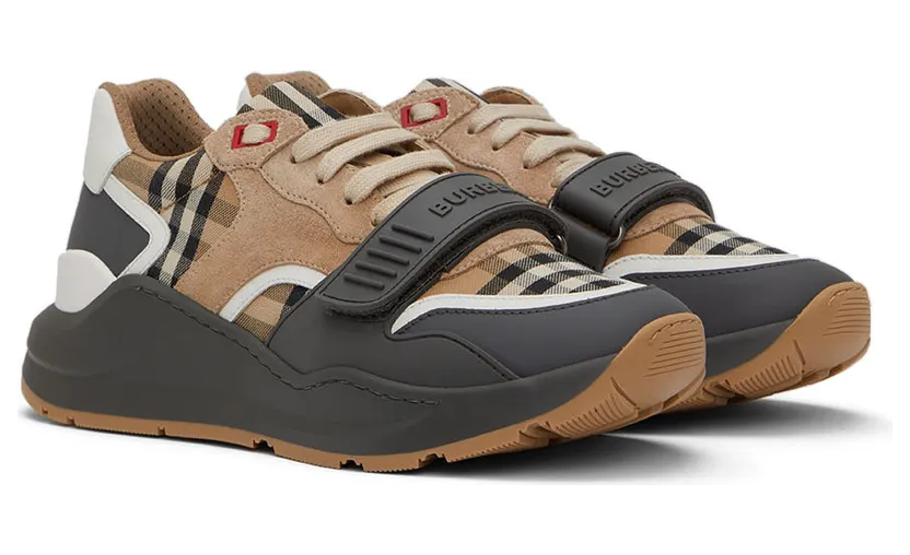 Burberry Gray Ramsey Check Sneakers (8056919) (4)