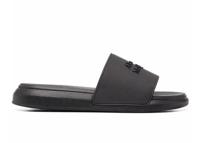 Alexander McQueen Pool Slide Black FW21 (663564W4QS01000)