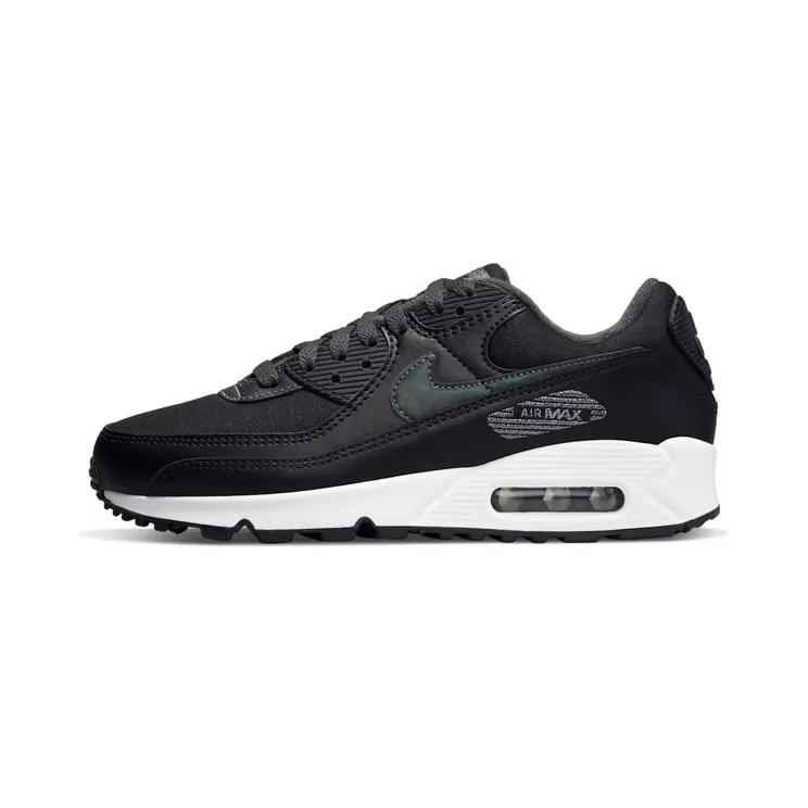 Nike Air Max 90 Black Metallic Silver (W) (DC9445-001)