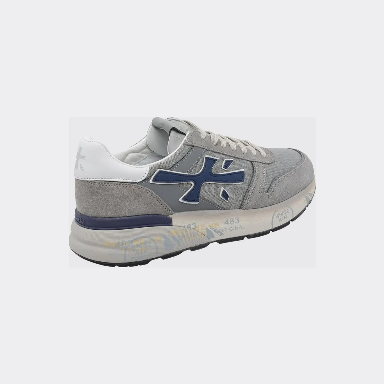 Premiata Mick Suede and Nylon Sneakers Grey (MICK8001) (2)