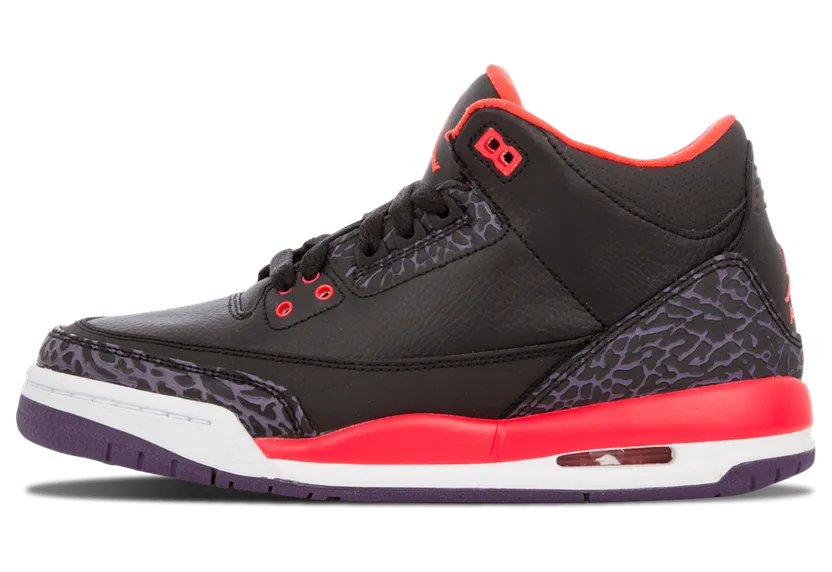 Air Jordan 3 Retro GS Bright Crimson (398614-005)