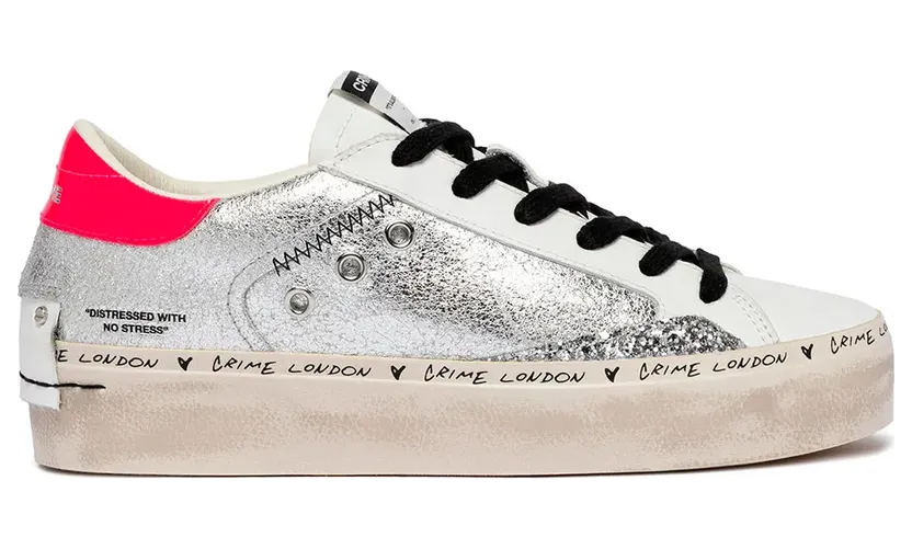 Crime London Crime sneaker Silver (29050PP8-25)