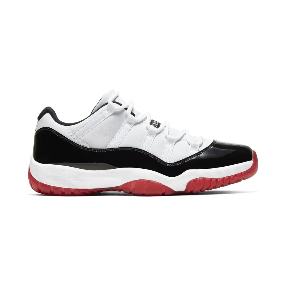 Jordan 11 Retro Low Concord Bred White/Gym Red-Black-True Red (AV2187-160)