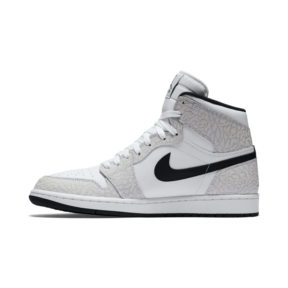 Jordan 1 Retro White Elephant Print White/Pure Platinum (839115-106)