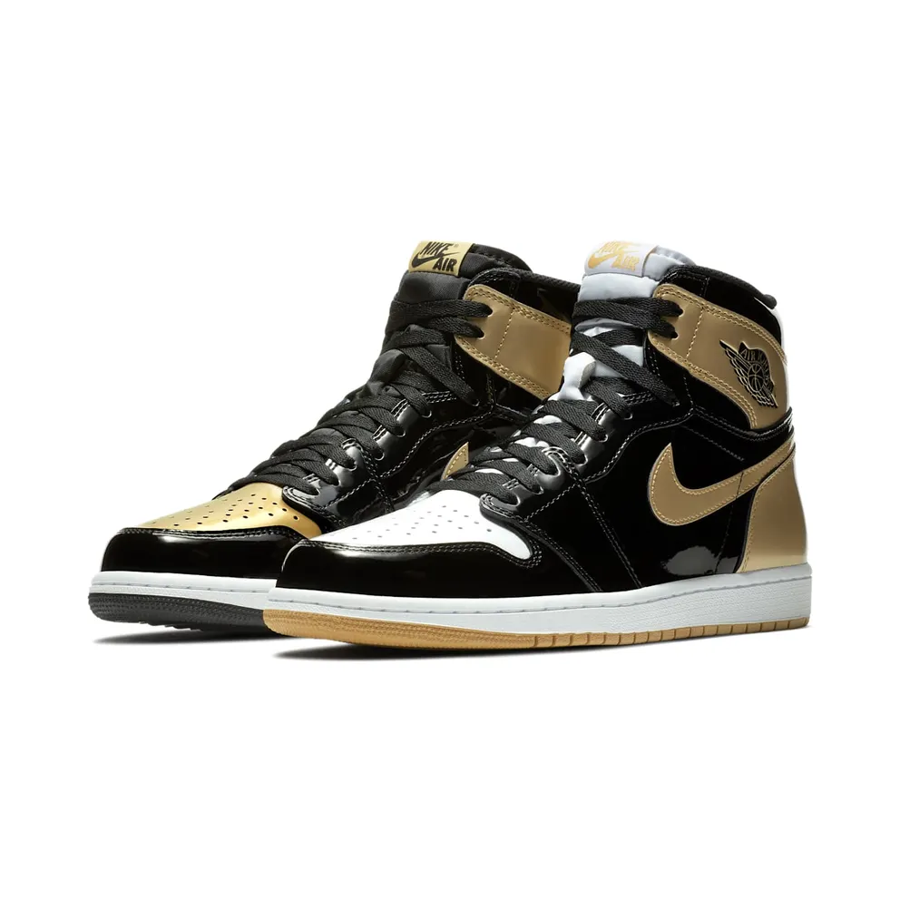 Jordan 1 Retro High Gold Top 3 Black/Black-Metallic Gold (861428-001)