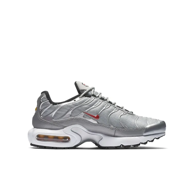 Nike Air Max Plus Silver Bullet (GS) Metallic Silver/University Red-Black-White (921073-001)