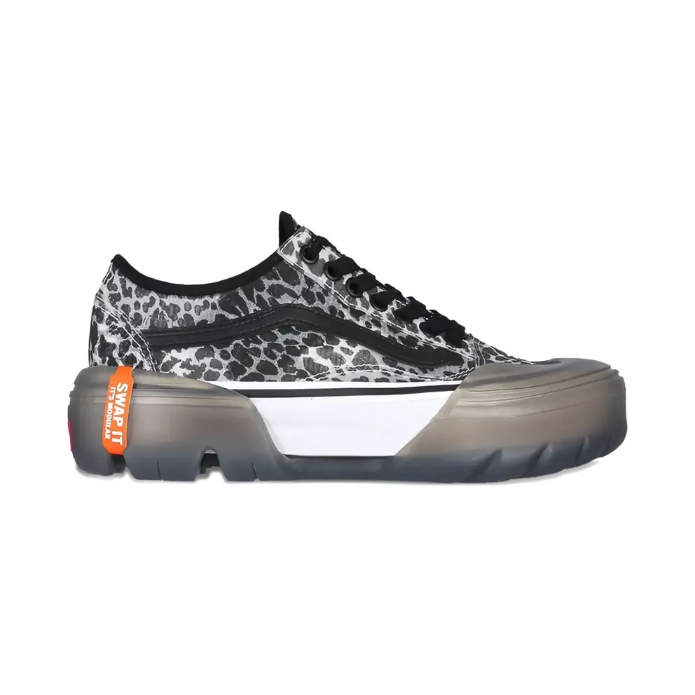 Vans with luipaardprint and plateauzool – Grey (VN0A7Q5VWAXK1)