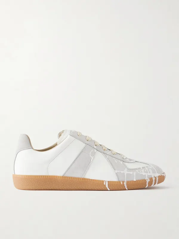 Maison Margiela Replica Paint-Splattered Leather White (S57WS0517)