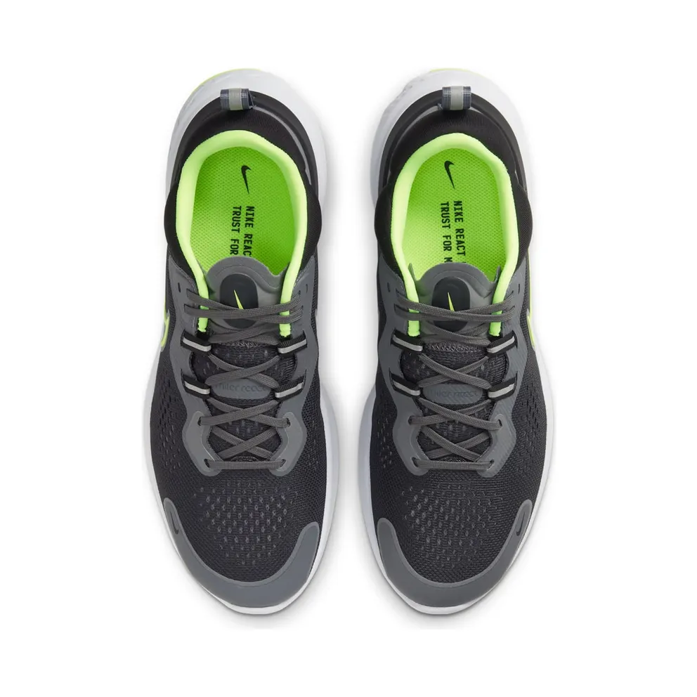 Nike React Miler 2 “Smoke Grey / Black / Volt” (CW7121-002)