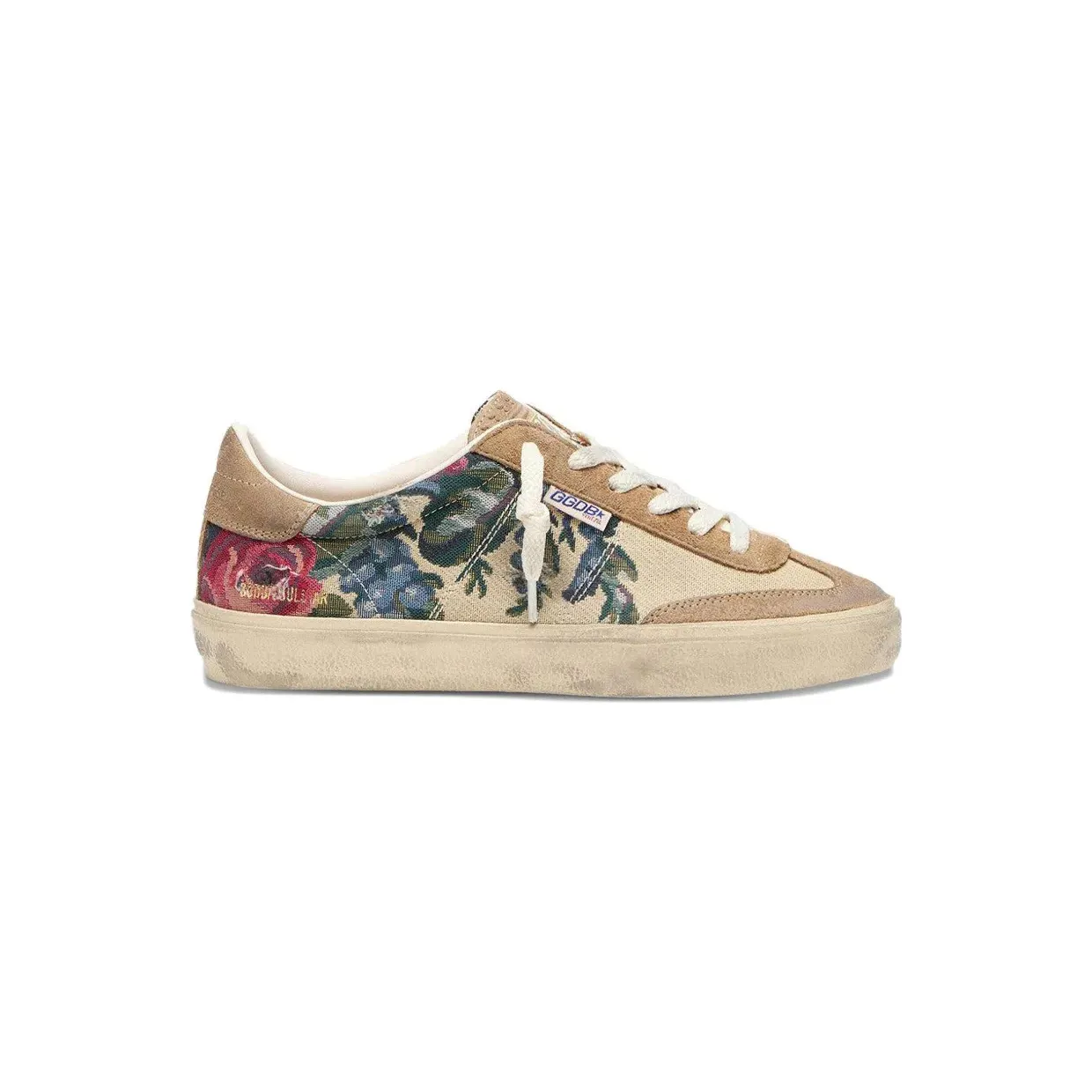 Golden Goose Soul-Star sneakers met bloemenprint – Beige (GWF00464F008076)