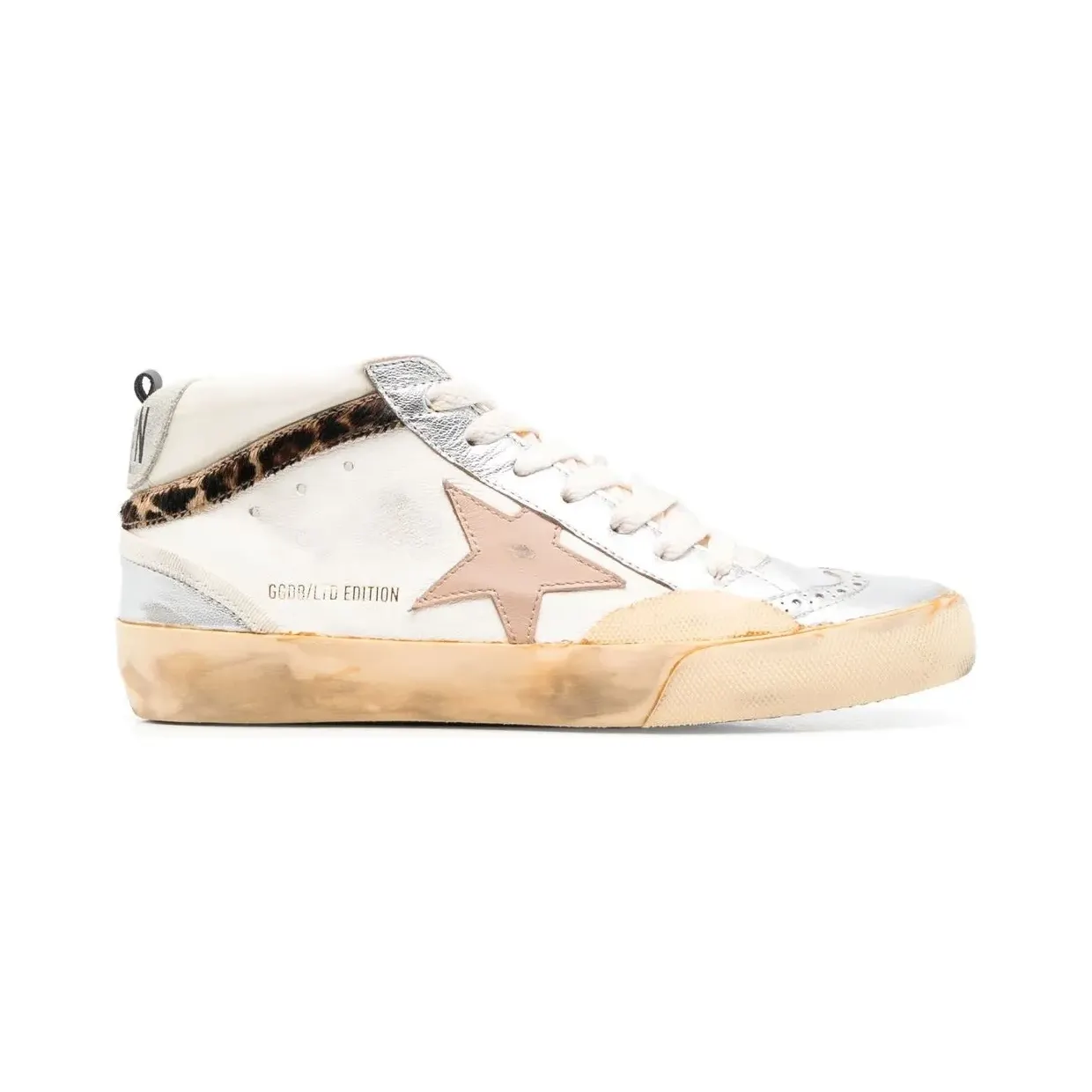 Golden Goose Mid-Star high-top sneakers – Beige (GWF00460F004004)