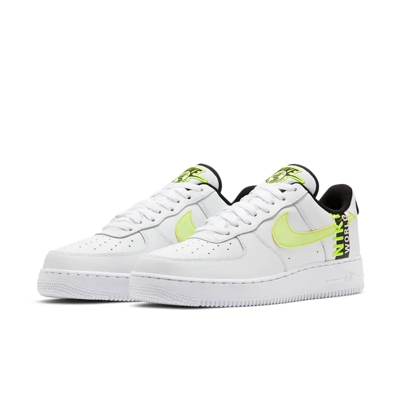 Nike Air Force 1 Low Worldwide White Volt White/Volt-Black-Barely Volt (CK6924-101)