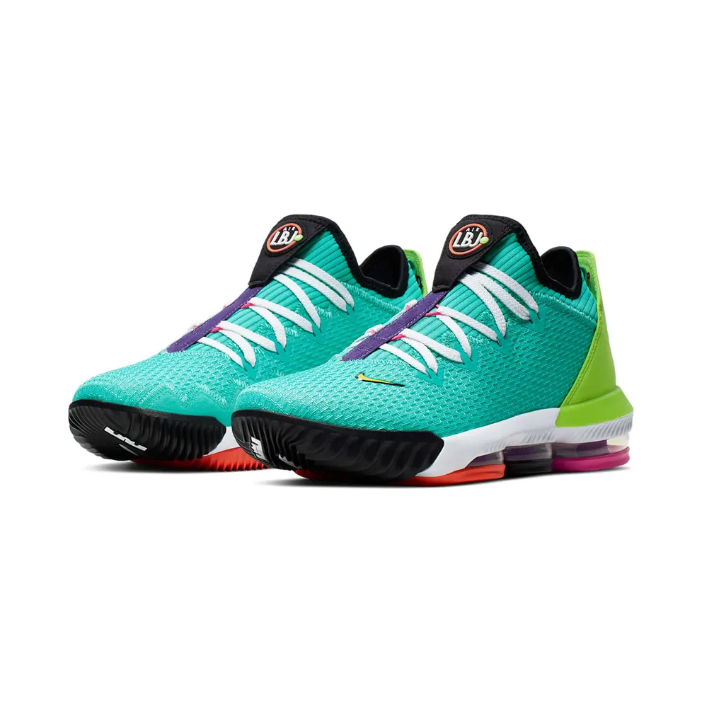 Nike LeBron 16 Low Air Max Trainer 2 Hyper Jade/Total Orange-Electric Green-Black (CI2668-301)